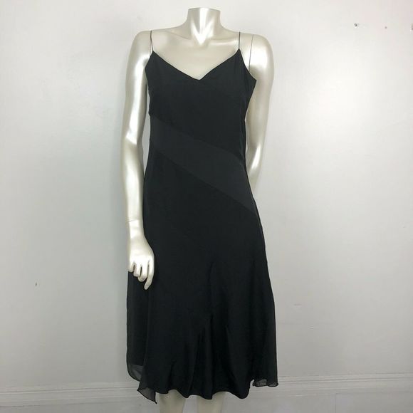 H&M Dresses & Skirts - H&M Black Silk Slip Dress Spaghetti Straps